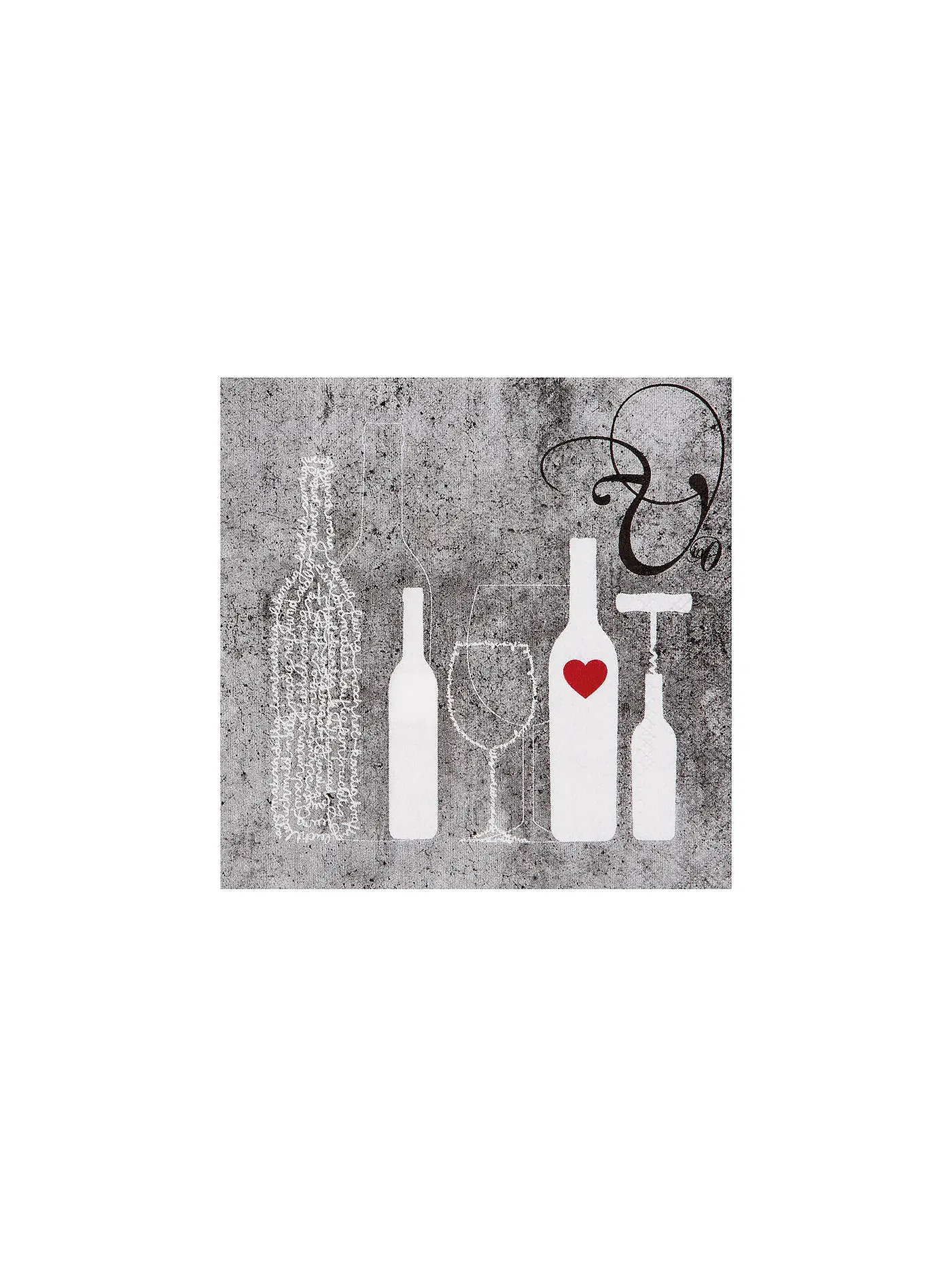 RAEDER | Cocktail Servietten 25x25cm FLADCHE PLUS GLAS | 